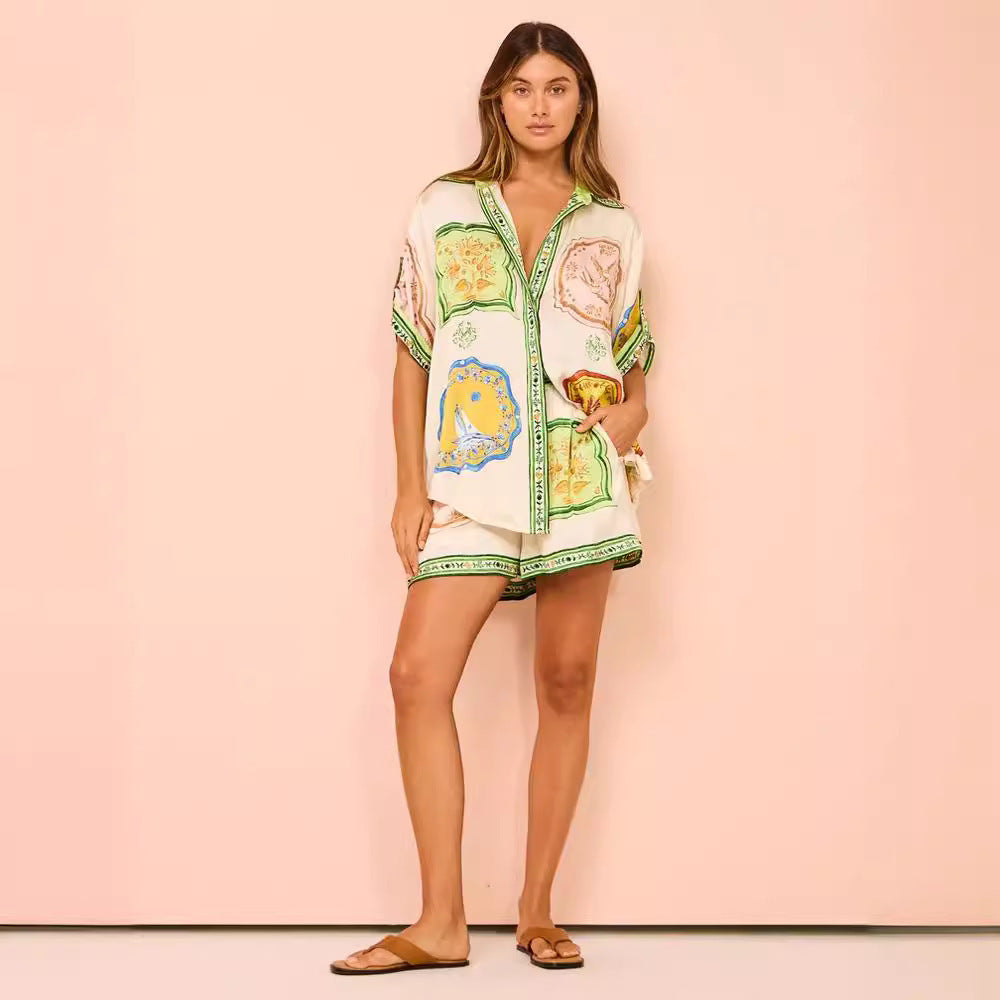 Elinor | Loose Satin Suit