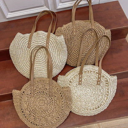 Summer Straw Shoulder Bag