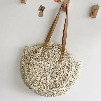 Summer Straw Shoulder Bag