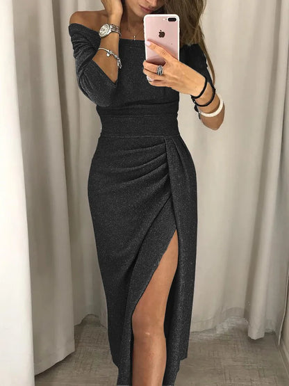 Nora Off Shoulder Bodycon-jurk 