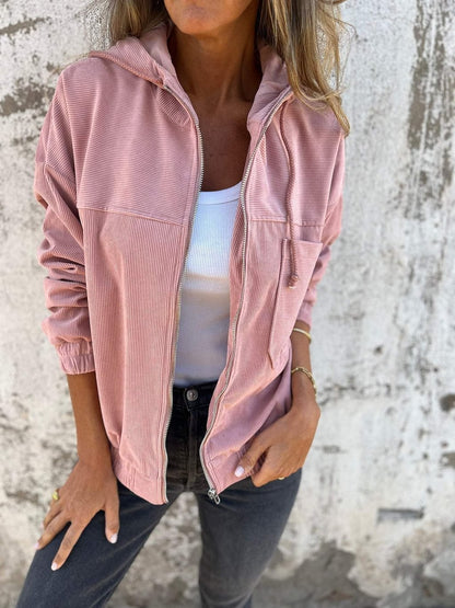 Lauren Hooded Zip-up Jacket